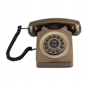 WX-3123 # antyczny brąz telefon stacjonarny