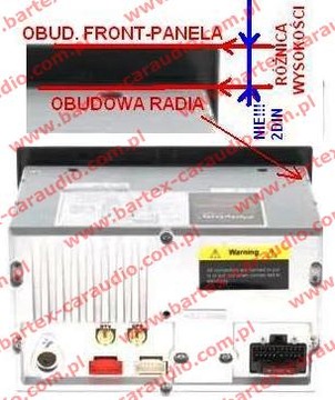 VW Transporter - Рамка магнитолы T4 РАДИО 2din 61190