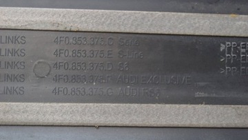 фото thumb №14, Планки накладки порогові audi a6 c6 s-line 4f0853375e комплект p99