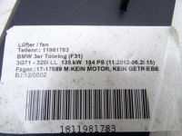 Купити Bmw 3 f30 f31 320i 2.0 b48 12-15 вентилятор радіатора води корпус оригінал, фото thumb