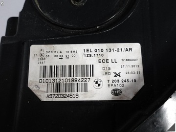 фото thumb №10, Bmw 5 f10 f11 vfl 10-13 лампа ксенон+ led некерована ліва перед європа