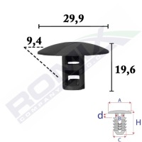 фото thumb №3, Клипса nasadzana do dacia renault коврики