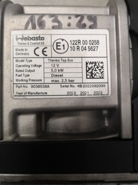 фото thumb №3, Webasto thermo top evo mercedes a2055006400 дизель