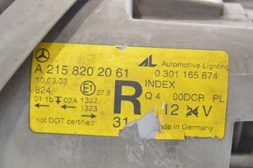 фото thumb №7, Лампы перед комплект распылители bi ксенон mercedes c215 w215 cl500 рестайлинг eu