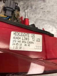 фото thumb №10, Лампа левая правая лампы задняя задние led комплект audi a5 sportback