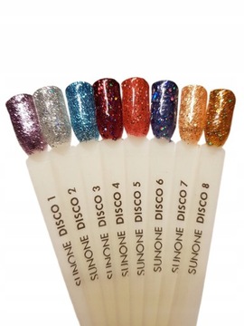 SUNONE HYBRID GLITTER NAIL RED UV/LED DISCO 5 5г