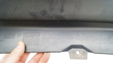 фото thumb №11, Bmw e90 e91 lci оригінальний дифузор накладка бампера зад m набір