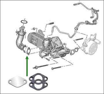 фото thumb №3, Заглушка egr 2.0hdi citroen c4 c5 c8 ds4 ds5 jumpy
