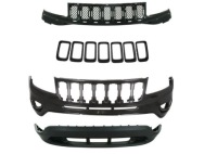 фото thumb №1, Jeep compass 11- бампер + решётка радиатора решётка + спойлер