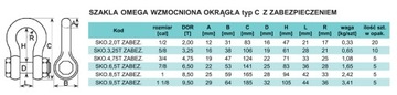 Дужка Omega с предохранителем 4,75Т (1 шт)