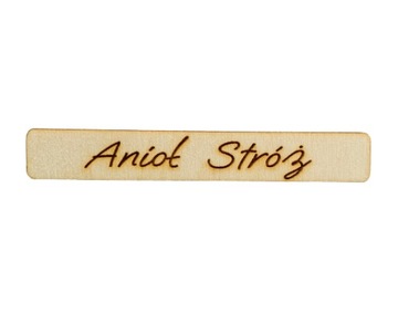 Tabliczka z napisem Anioł stróż aniołek napis oooh