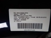 Mini countryman 2 f60 16- дверей ліве задні задні Доставка, фото thumb