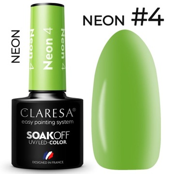Claresa Lakier hybrydowy NEON 4 - 5g