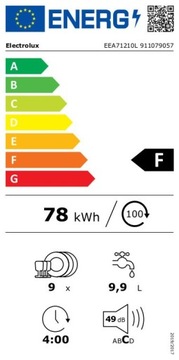 Встраиваемая посудомоечная машина Electrolux EEA71210L.