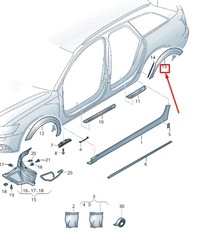 фото thumb №8, Audi a6 allroad 4g rear правый wheel arch trim 4g9853818gru