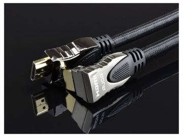 Кабель AUDA Prestige HDMI 2.0 HD 4K, угловой, 270 градусов, 1 м