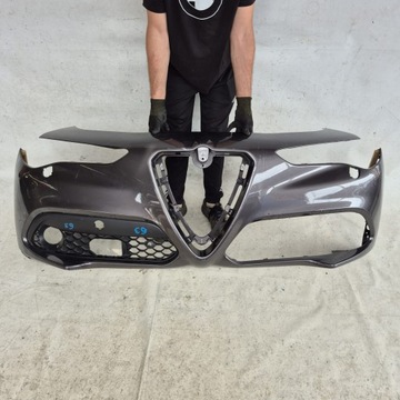 фото thumb №1, Alfa romeo stelvio 16- бампер перед переднє розпилювач