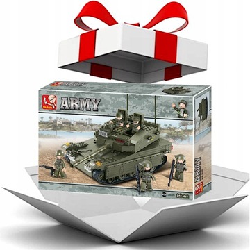 Кирпичи Танк МЕРКАВА РАЗРУШИТЕЛЬ Военный 5 фигурок +2 LEGO ОРУЖИЯ