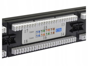 Patch panel 24 porty RACK 19