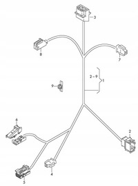 фото thumb №15, Джгут освітлення панелі audi a8 d4 4h 4h0971679h