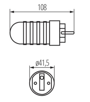 Hermetic GRIP с сетевой вилкой US 4863