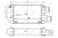 Интеркулер fiat brava 96- 30122a nrf Киев, фото thumb