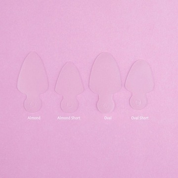 Nails Company Короткие миндалевидные френч силиконовые формы