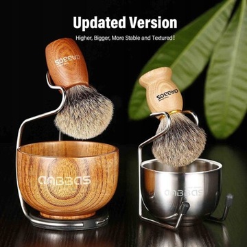 Набор помазков для бритья 3 в 1 Pure Badger Hair