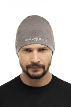 CZAPKA TERMOAKTYWNA WEŁNA TREKKING BRUBECK S/M
