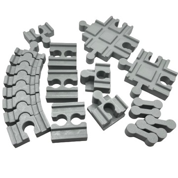 Набор из 14 элементов для деревянных железнодорожных путей от Ikea Brio.
