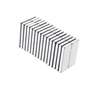 MAGNES NEODYMOWY 30x15x2 mm PŁYTKOW, Sztabkowy, Prostokątny, HUNTER - 5 SZT