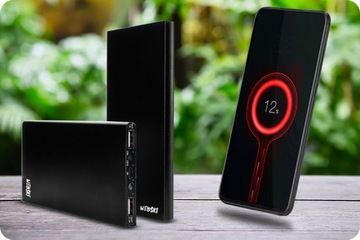 POWER BANK ŁADOWARKA 2,1A 4x KABLE 20000mAh