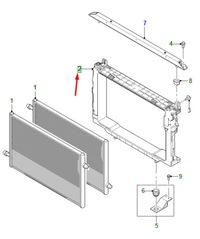 фото thumb №1, Jaguar i-pace x590 радіатор upper support кронштейн t4k9609 original