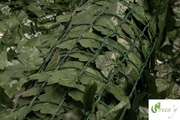 Искусственная живая изгородь Плющ темно-зеленая рулонная 1,5х3м для балконного ограждения, прочная.