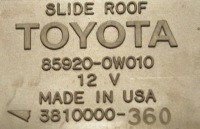 фото thumb №4, Перемикач люк toyota lexus 85920-0w010