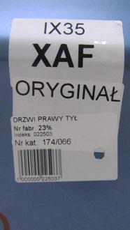 фото thumb №6, Hyundai ix35 дверь правое задняя задние xaf 10-16 66