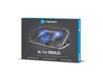 ОХЛАЖДАЮЩАЯ ПОДСТАВКА ДЛЯ НОУТБУКА NATEC ORIOLE 15,6-17,3