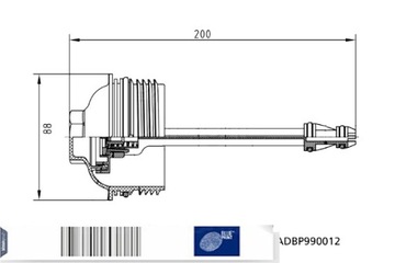 фото thumb №12, Кришка фільтра масла блакитний print adbp990012 03l115433 vw