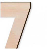 деревянная надпись NUMBER 7 SEVEN размер M 10 см