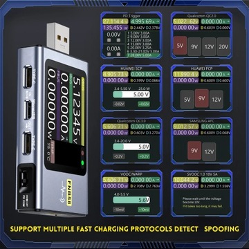FNIRSI-FNB58 USB-тестер Вольтметр Амперметр с Bluetooth
