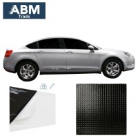 Мат шумоизоляционная бутиловая к автомобиля черная алюминий клей 2mm 25x25cm Доставка, фото thumb