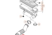фото thumb №8, Volkswagen caddy 2k канал впускной воздуха новый оригинальный 1k0129609d