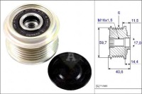 Купить Ina сцепление генератор opel astra gtc j 1.7 cdti, фото thumb
