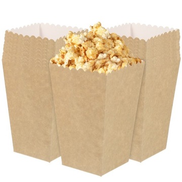 Torebki na popcorn Pudełka Wiadro jednorazowe Frytki