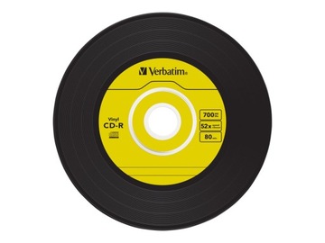 VERBATIM CD-R Виниловые AZO диски 52х, 700МБ 10 шт.