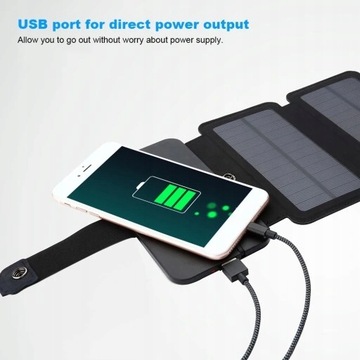 ТУРИСТИЧЕСКИЙ СОЛНЕЧНЫЙ КОВРИК 5 USB ПАНЕЛЕЙ