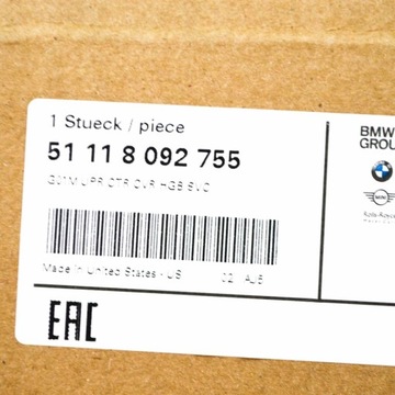 фото thumb №7, Obcinacz бампера передней bmw x3 x4 оригинальный 51118092755