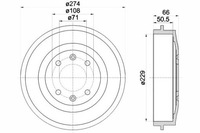 фото thumb №2, Гальмівні барабани гальмівні peugeot задня partner berlingo 306 4