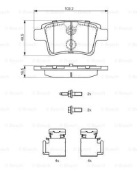 фото thumb №4, Тормозные диски тормозные колодки задняя bosch citroen c4 grand picasso i