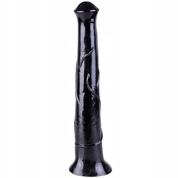 Большой конский пенис, дилдо Black Horse XXL 40 см